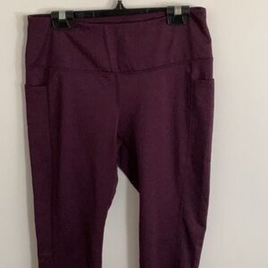 Mondetta Purple Performance Leggings with Wide Waistband